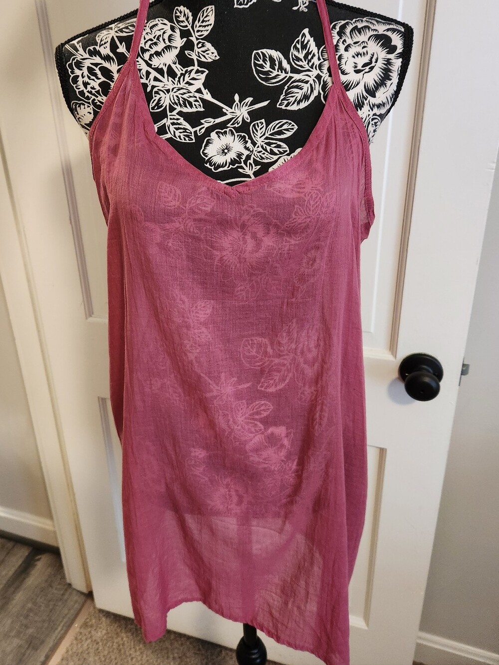 💖Clara The Label💖 - Berry Pink Boho Dress w/Gold Sequin Accents - Picture 8 of 14